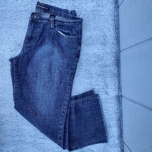 Dkny Jeans Low Rise Wide Leg Denim‎ Capris Size 13